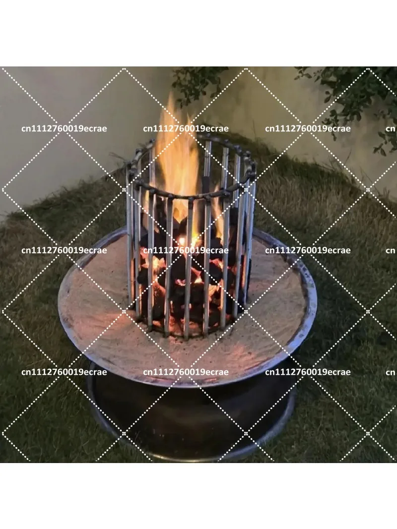 Heavy Duty Steel Fire Pit Grill Stand, Campfire Support Rack, Outdoor Cooking Grate for Backyard Camping