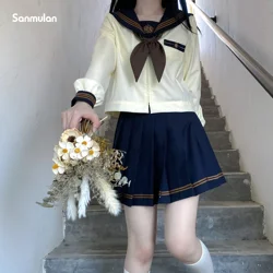 Traje de estilo japonés de la Academia Harajuku, uniforme Jk, dulce estudiante, niña, Top de manga corta, manga larga, marinero, Kawaii, Jkfashion