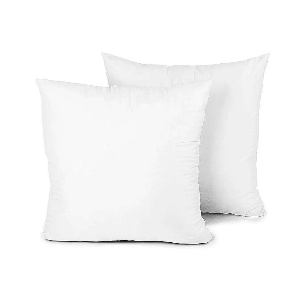 

2-Piece 41x41cm Square Hypoallergenic Down Substitute Polyester Cushion Pillow Cores Home Decor Cushion Insert