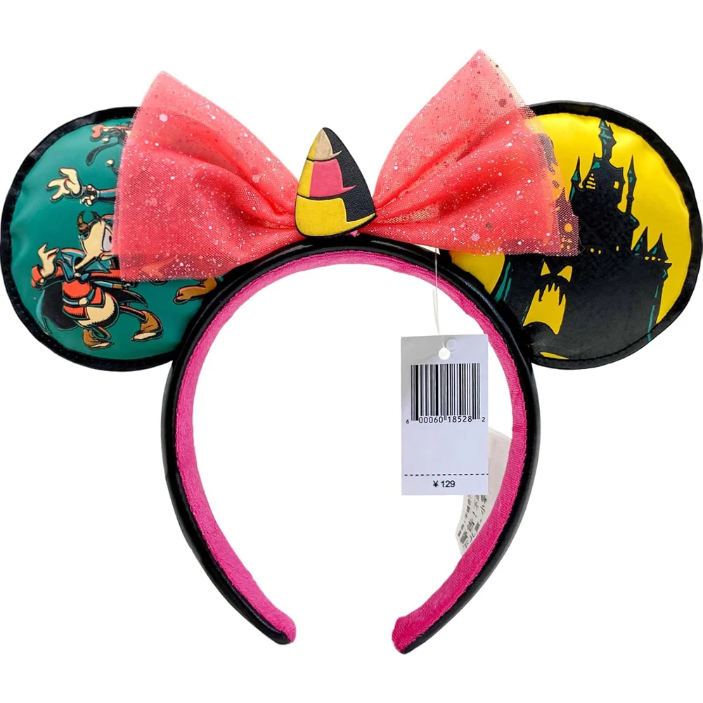 

Disney Mickey Mouse Ear Headband Vacation Club Happy Hallowee Cosplay Bat Mickey Adult Headwear Halloween Gift