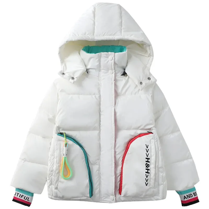 Fashion New Girl Outerwear Winter Warm Thicken Down Coats Outdoor Waterproof Jacket for Children\'s Snowwear CH781