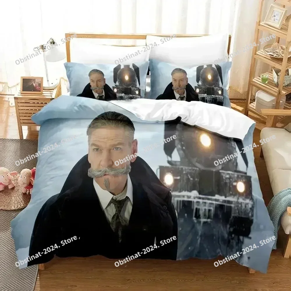 3D Movie Murder on the Orient Express Bedding Set Printed single Comforter Duvet Cover Pillow Case 3 Pieces Sets Kids Adult Size