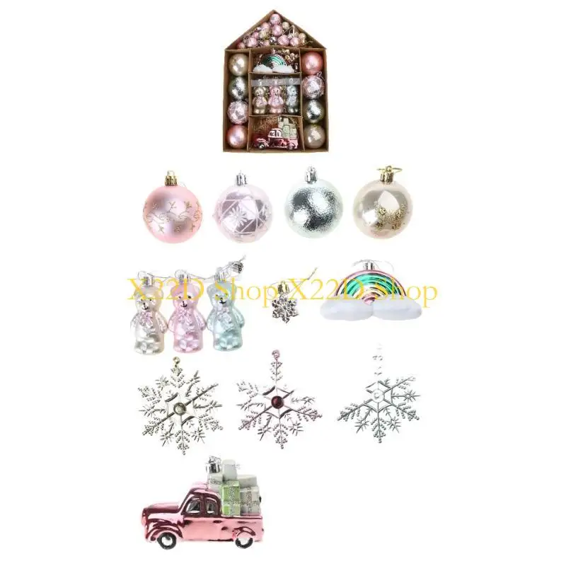 

X22D Christmas Baubles Christmas Tree Baubles Box Package Christmas Tree Decoration