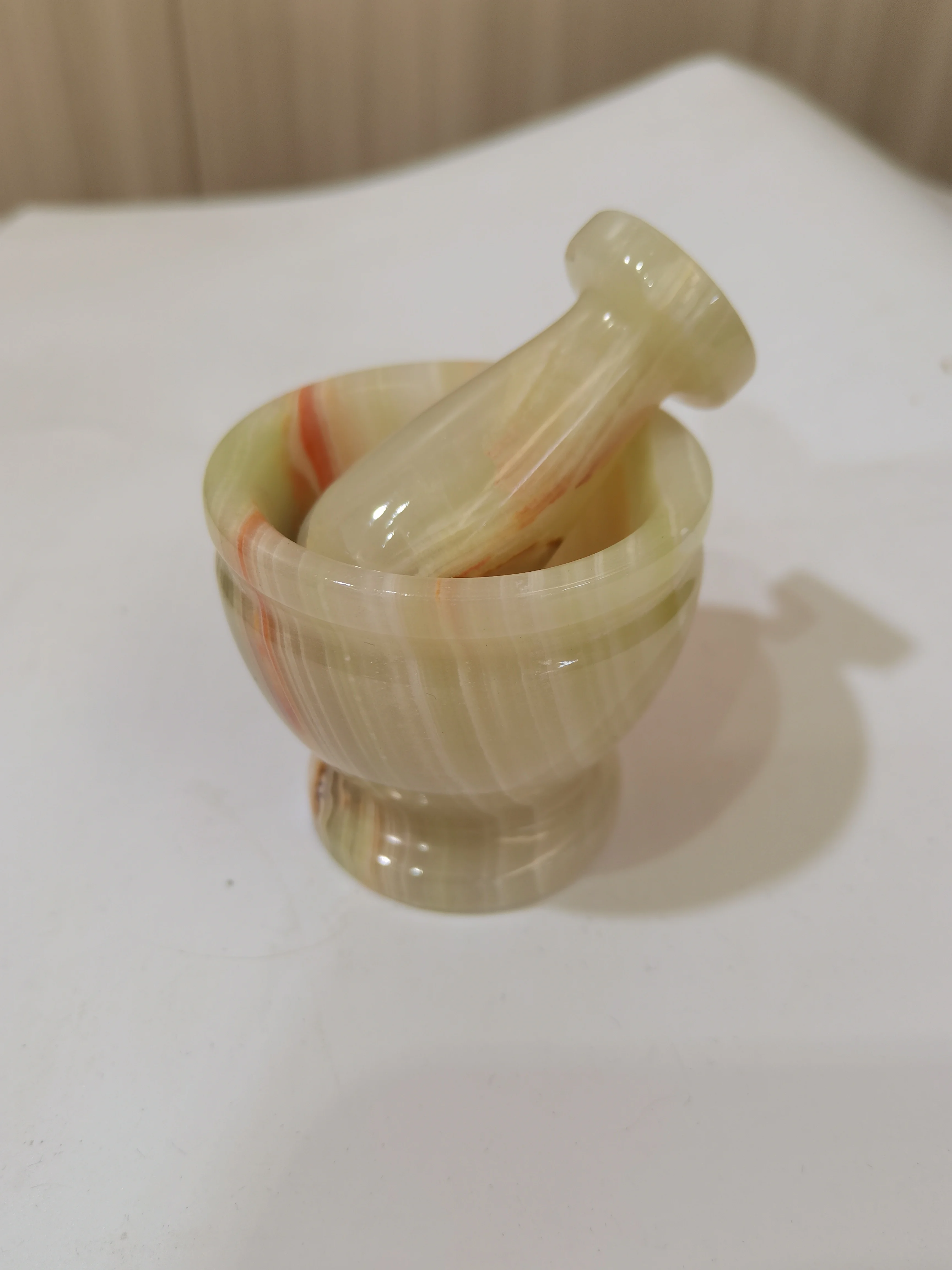 

4.5cm Afghan jade Grinder Natural marble Creative Garlic Powder Mashing Jar Manual Grinder Pepper