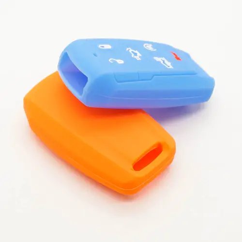 Xinyuexin Silicone Car Key Case Cover Fob for Dodge Ram 1500 Smart Key 6 Buttons 2019 2020 New Remote Key Holder Bag Protection - Image 5