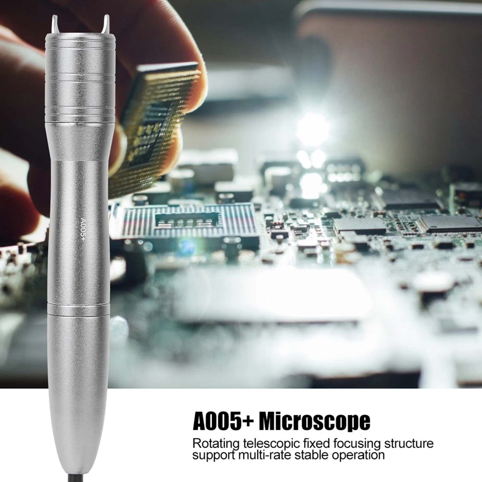 A005+ 5MP Automatic Focusing Digital Microscope Magnifier for Computer Phone Identification