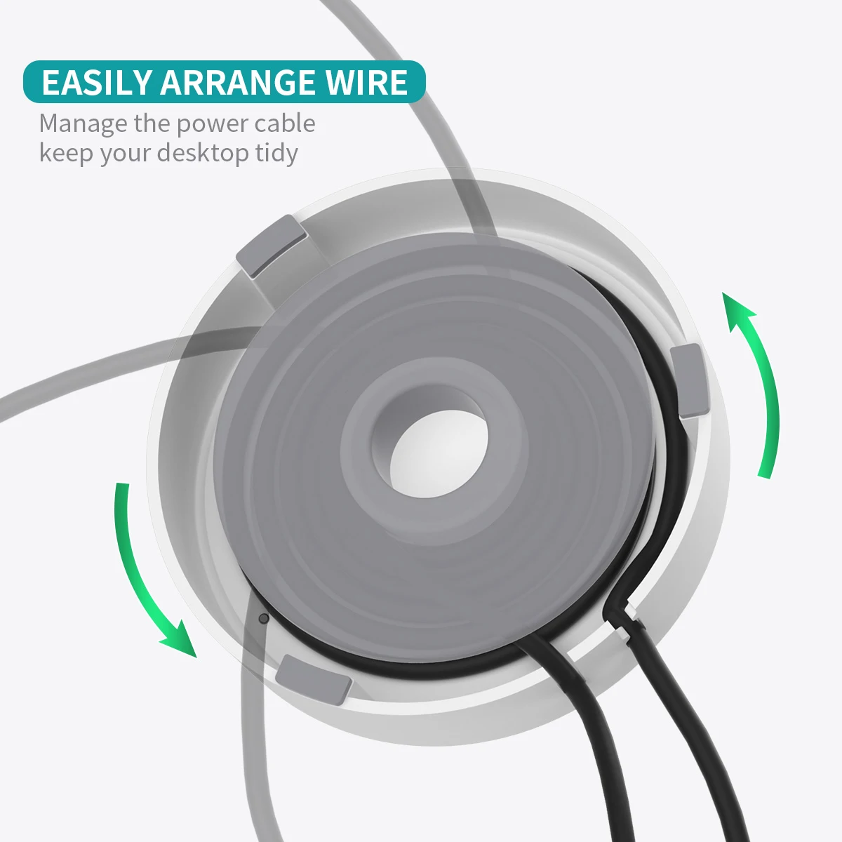 حامل مكبر الصوت العالمي قاعدة حامل سطح المكتب مع منظم الكابلات الشبح دعم محمول لـ Echo Pop/Dot 4/5 HomePod