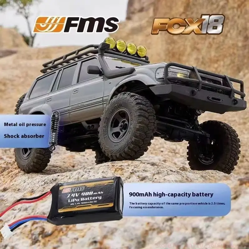 FMS FCX18 LC80 1/18 Schaal Elektrische Off-Road RC Kruipende Auto Realistische Simulatie Afstandsbediening Voertuig Model Speelgoed