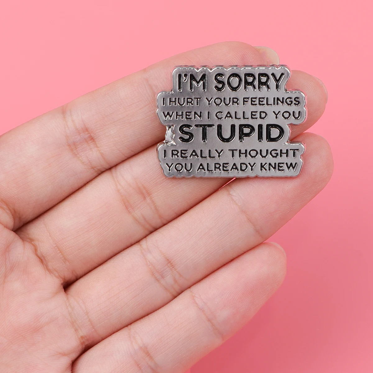 Funny Quotes Enamel Pins Women\'s Brooches Men Lapel Pins Encouragement Badge on Backpack Costume Accessories Phrase Jewelry Gift