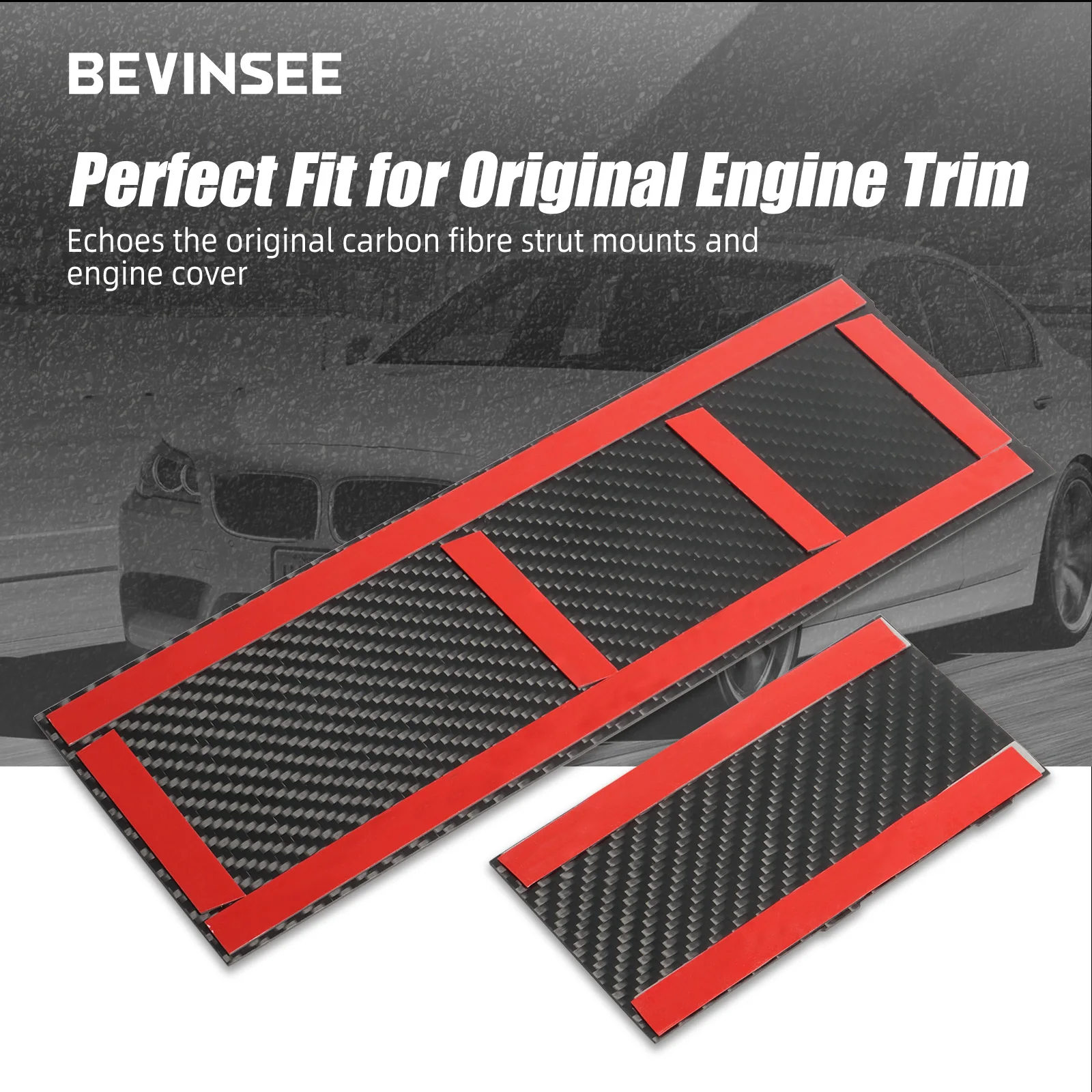 Carbon Intercooler Cover for BMW S55 M2 F87,M3 F80,M4 F82/F83 Competition and Base Models