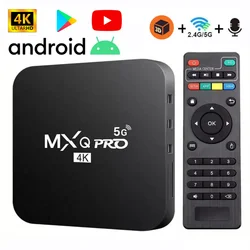 MXQ PRO TV BOX Android 11.0 S905L 2.4G&5G WiFi Original Quad Core 3D Video Media Player Home Theater Mxq Pro 4K HD Set Top Box