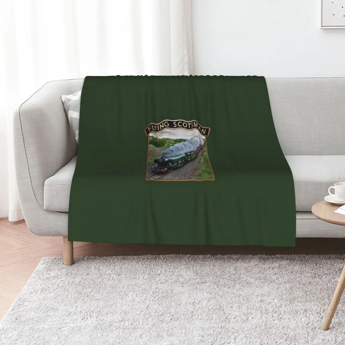 Flying Scotsman and Nameplate Throw Blanket For Baby Retros Thins Beautifuls Sofa Quilt Blankets