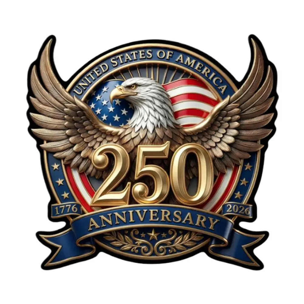 

Американская ретро-наклейка на автомобиль с изображением орла к 250-летию, виниловая наклейка, водонепроницаемая декоративная наклейка на окно для автомобилей, ноутбуков