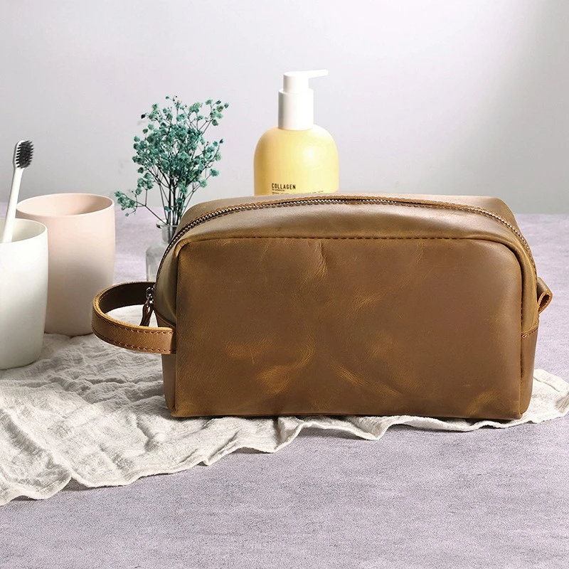 

Genuine leather custom unisex vintage men's clutch