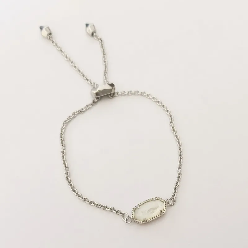 اتجاهات الموضة الأوروبية والأمريكية KS، سوار سحب زجاجي كريستالي أزرق كريستالي حلو ومنعش وبسيط وسخي بيضاوي عميق البحار