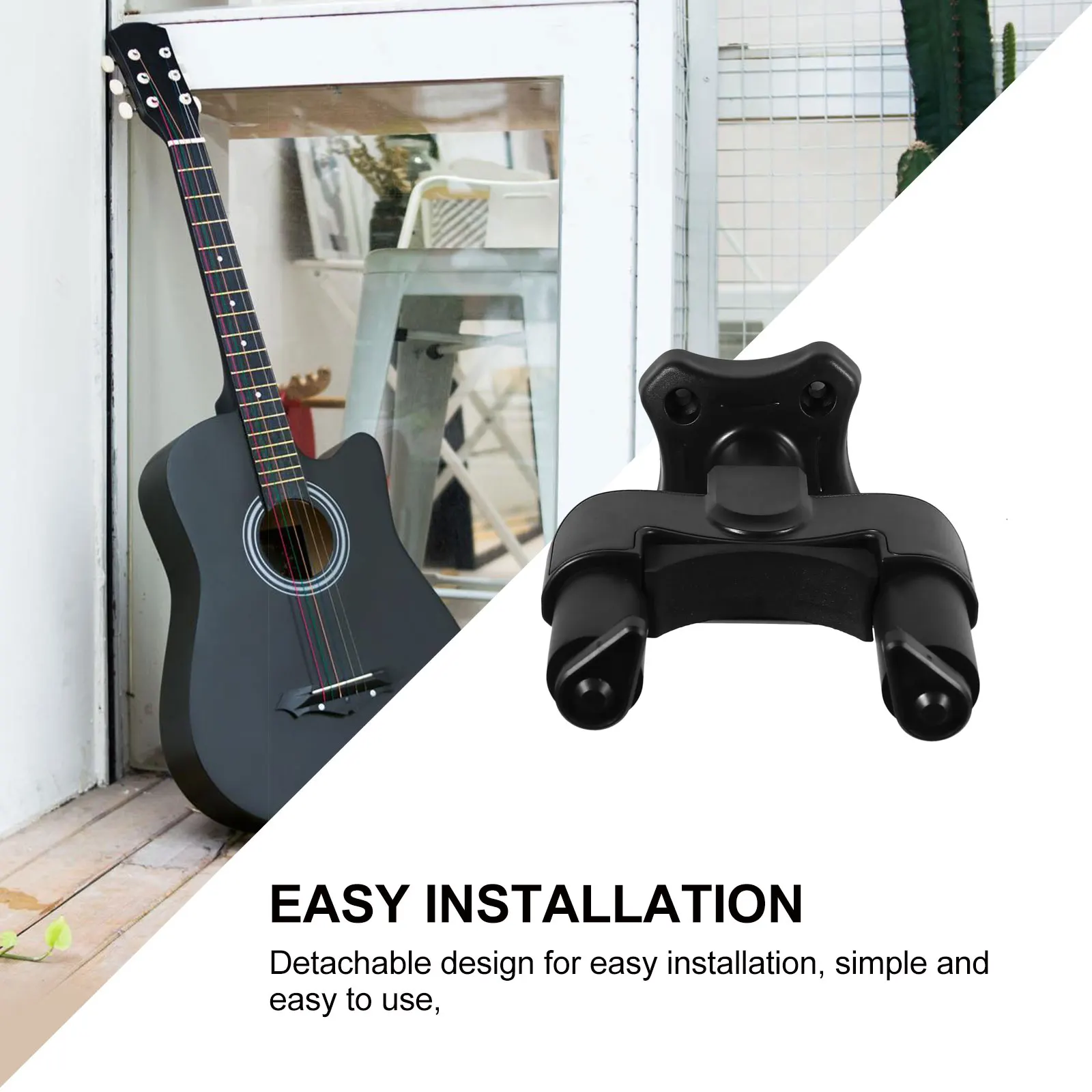 

2 Set Wall Guitar Rack Guitars Hook Hanger Electric Ukulele Plastic Holder Acoustic