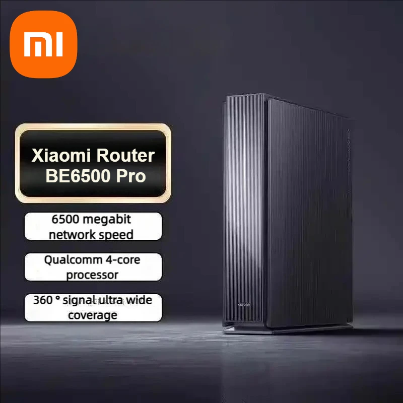 Xiaomi BE6500 Pro Wi-Fi 7 Router 6500Mbps Dual 10G Ports Zigbee 3.0 Bluetooth Mesh NFC Touch USB 3.0 Smart Home Hub 8K Streaming
