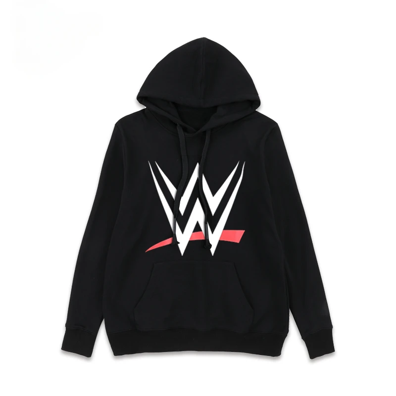 2024 New Fashion WWE American Loose Logo Print Men's and Women's Loose Hoodie Pullover Coat Men's Streetwear