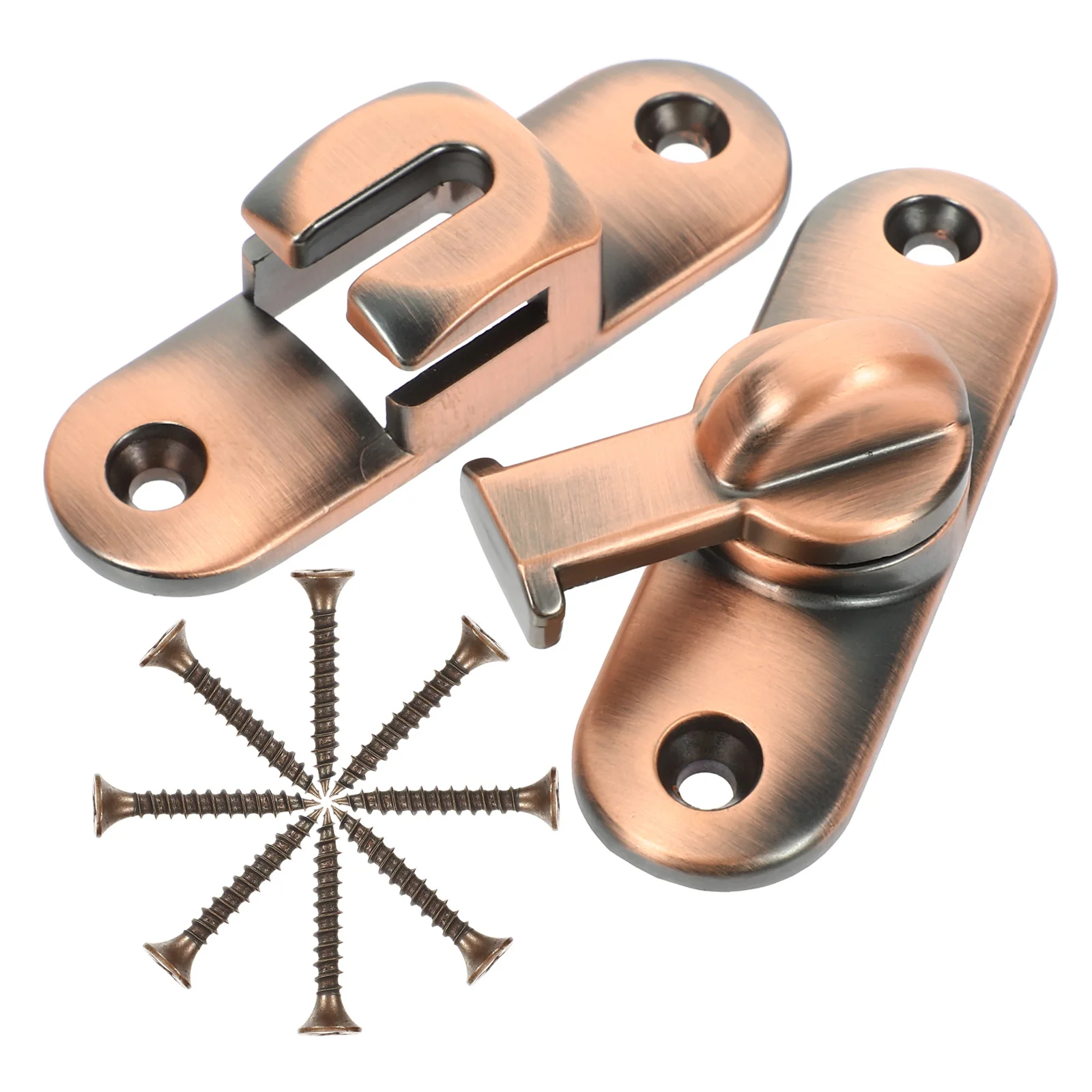 مجموعة واحدة من مزلاج الباب المتين شديد التحمل من الفولاذ المقاوم للصدأ قفل منزلق لمختلف المشاهد قفل مزلاج باب المنزل #4