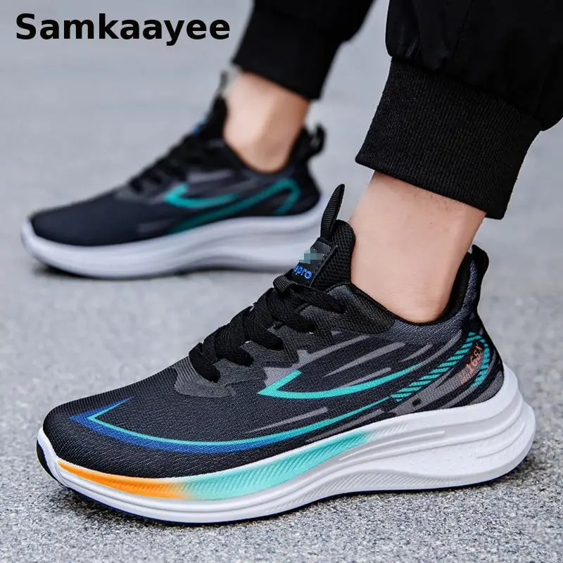 

Мужская обувь 39-44, весенне-осенние кроссовки, дышащая спортивная обувь для бега, нескользящая уличная повседневная прогулочная теннисная обувь на шнуровке y2