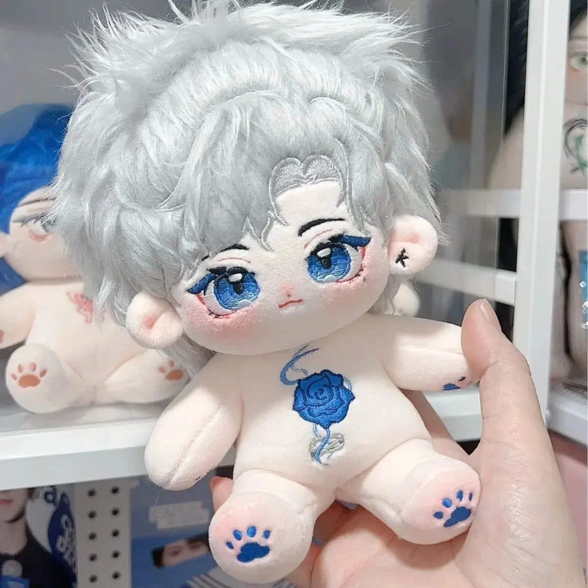 Limited presale Kpop Star Idol KUN Plush Stuffed Cotton Body 20CM Change Clothes Doll Dress Up Toys Plushie Xmas Birthday Gift