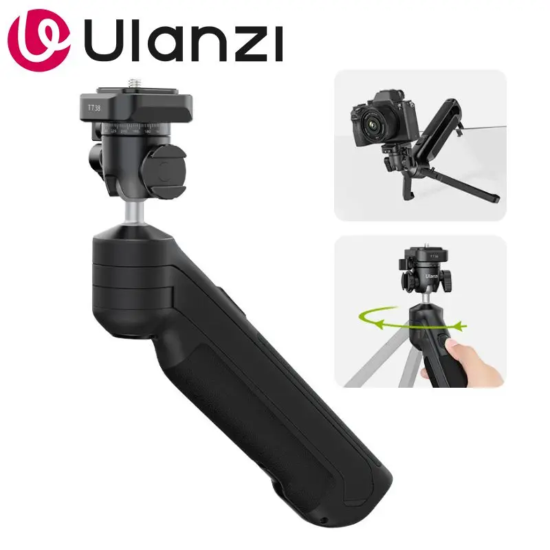 

Штатив Ulanzi VlogPod TT38 2-в-1: рукоятка для камеры и настольный штатив с быстросъемной шаровой головкой Uka для съемки влогов в движении