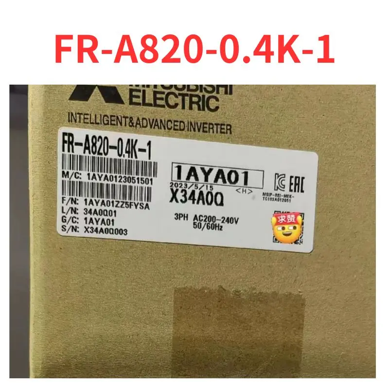 

Brand new FR-A820-0.4K-1 inverter Fast Shipping