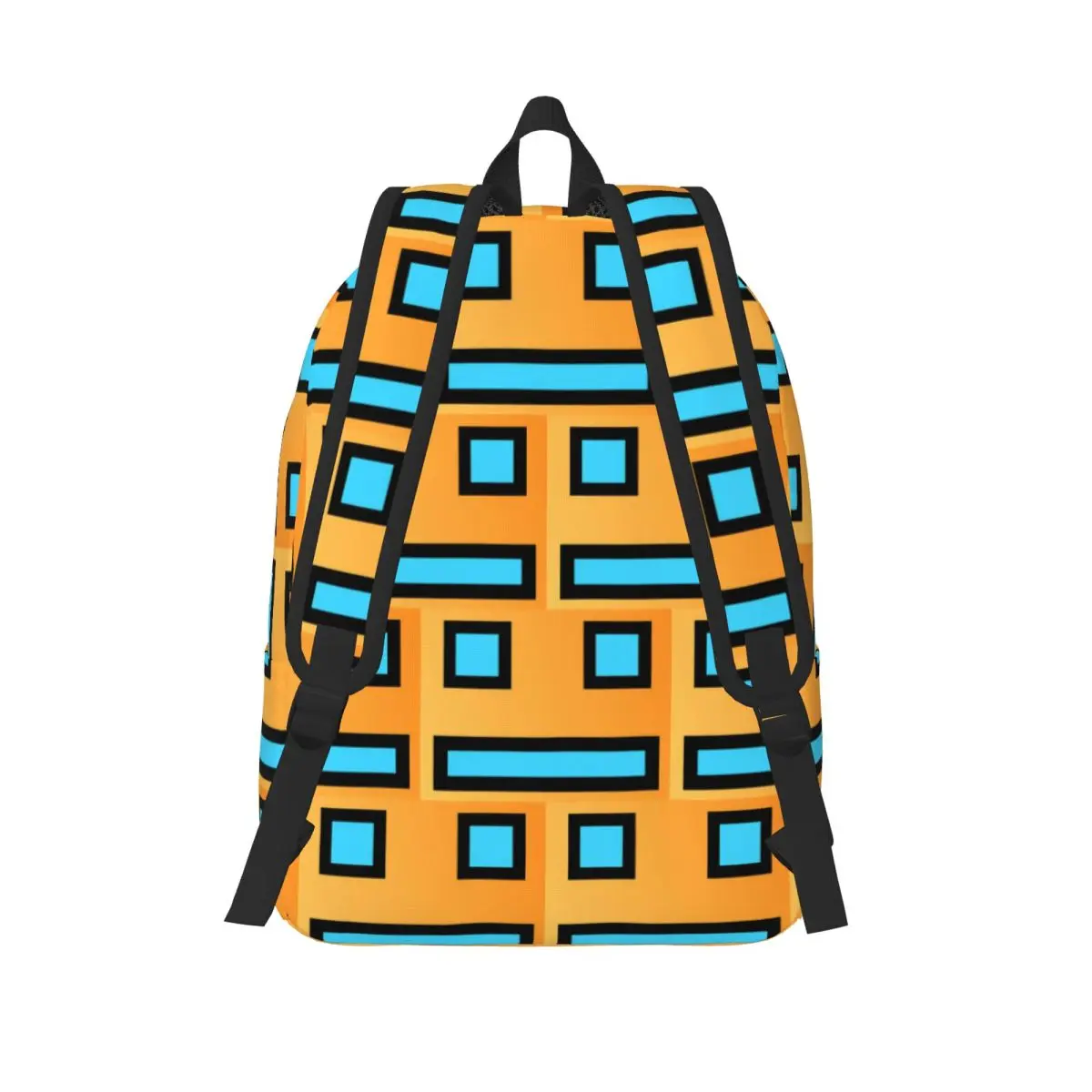 Geometry Cube Gaming Dash Student Backpack School Bag Hiking Travel Daypack for Men Women Fashion Bookbag Shoulder Bags