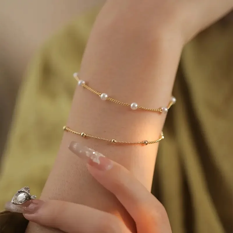 2Pcs Stackable Gold… - image