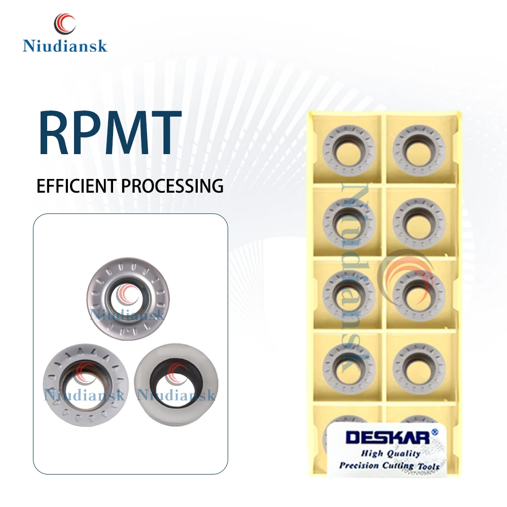 

10PCS RPMT08T2MOE-JS 10T3MOE-JS 1204MO-TT 1204MOE-JS LF6018 Numerical Control Lathe Milling Insert Cutting Tools Stainless Steel