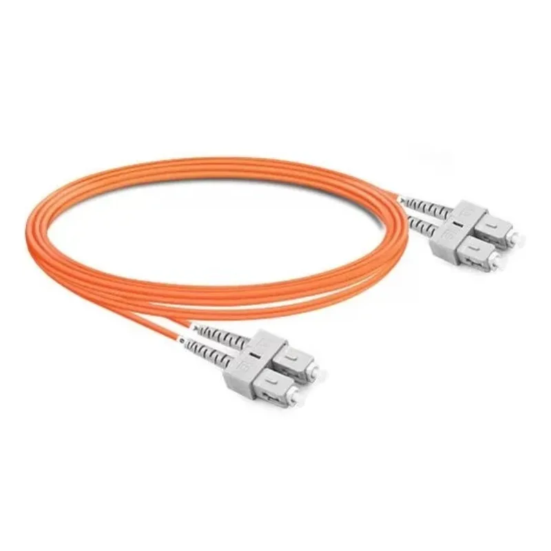 Duplex OM2 Multimode SC UPC-SC UPC 50/125 LSZH 2mm Optical Patch Cord For Gigabit LAN System