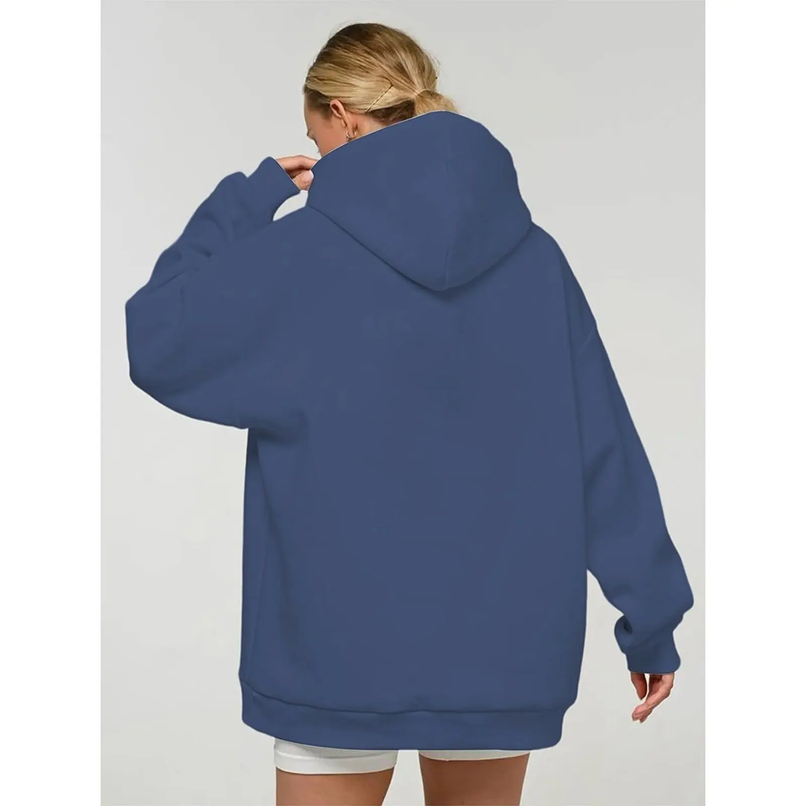 Damskie swetry z kapturem, bluzy, welurowe, zimowe, codzienne, z nadrukiem malowanym natryskowo, kolorowe, z długim rękawem, pulowery, jesienne ubrania damskie.