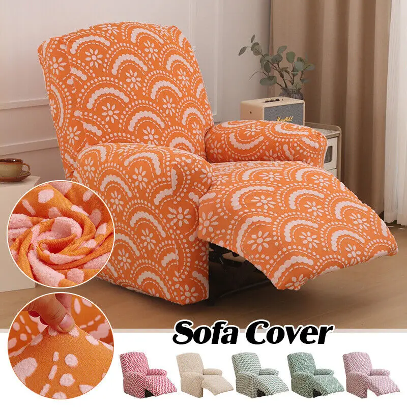 

New Elastic Recliner Sofa Cover Jacquard Slipcover Chair Cover Armchair Couch Covers Elasticity Polar Fleece Armchair Slipcovers