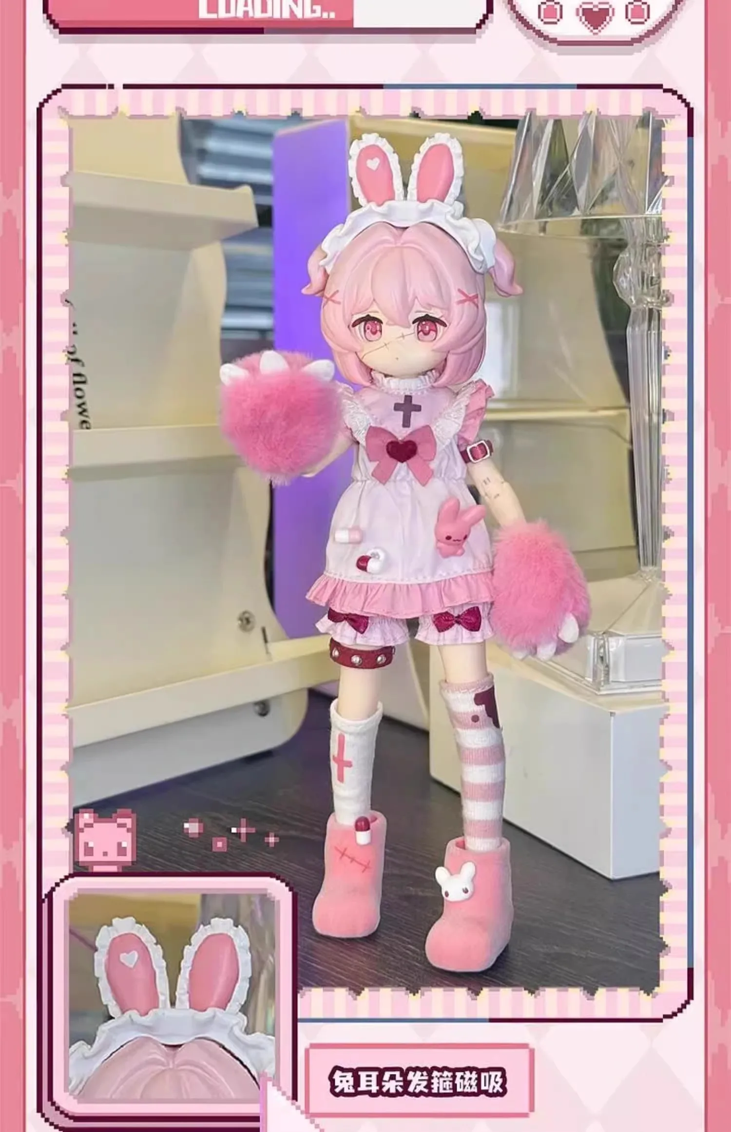 الحرية يعويم الإلكترونية لطيف الحيوانات الأليفة صندوق أعمى اللعب 1/12 Bjd المنقولة شخصيات كرتونية صندوق غامض Kawaii دمية للفتيات اللعب