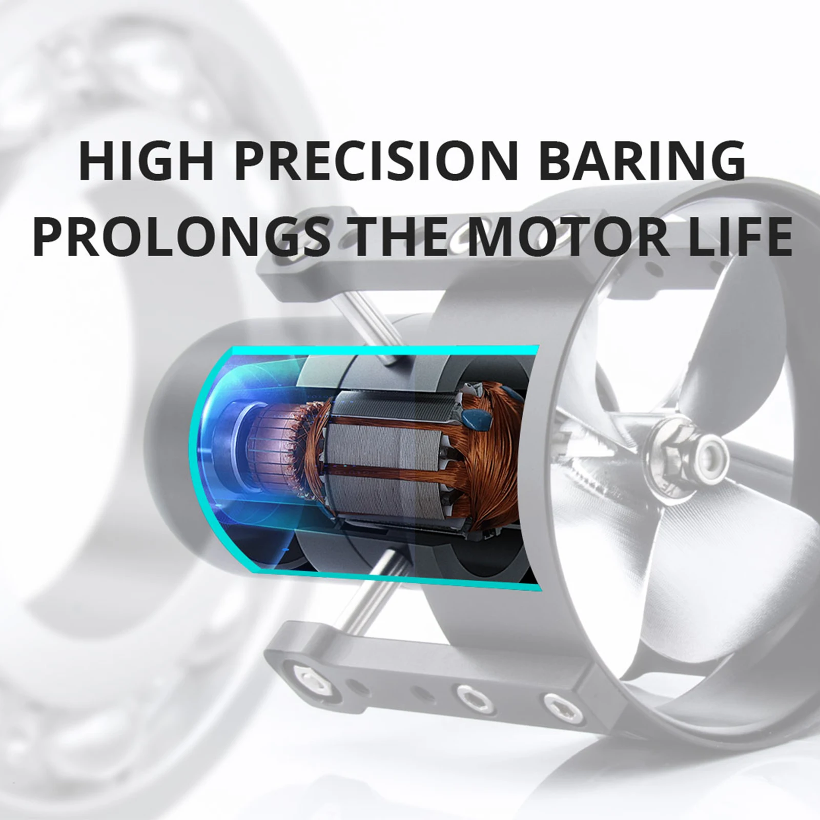

DD TD8 24V 33V Underwater Thruster Fully Sealed Waterproof Brushless Motor Suitable for Surfboard Electric Boat Kayak