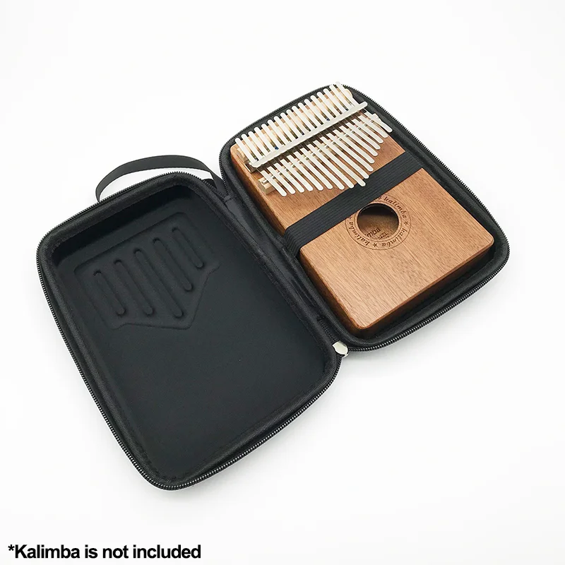 17 tasti Kalimba Case Thumb Piano Bag nero portatile da trasporto per Kalimba antiurto impermeabile Kalimba Storage Bag accessori