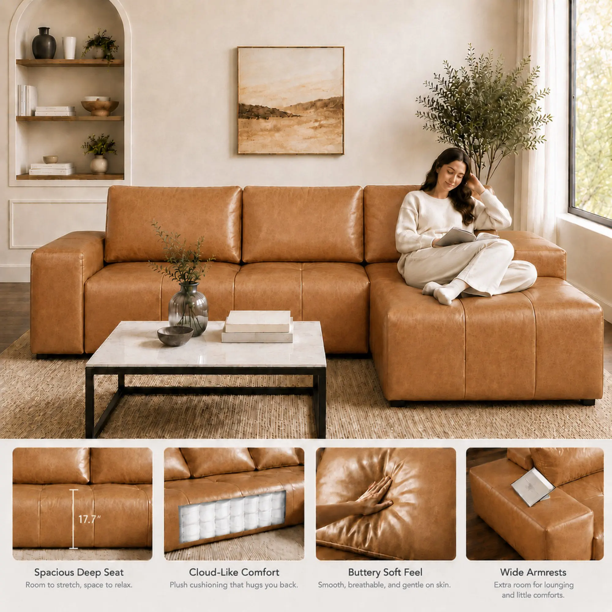 Sectional Sofa with Chaise 4