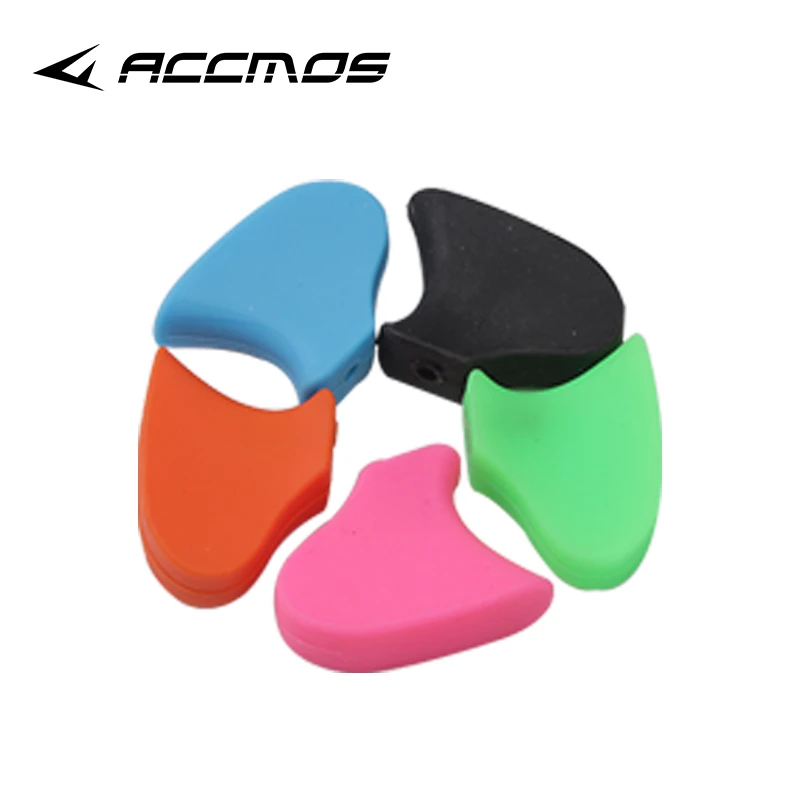 2pcs Archery Silicone/Rubber Finger Guard Spacer Clip Tab Traditional Recurve Bow Hunting Shooting Bowstring Finger Protector