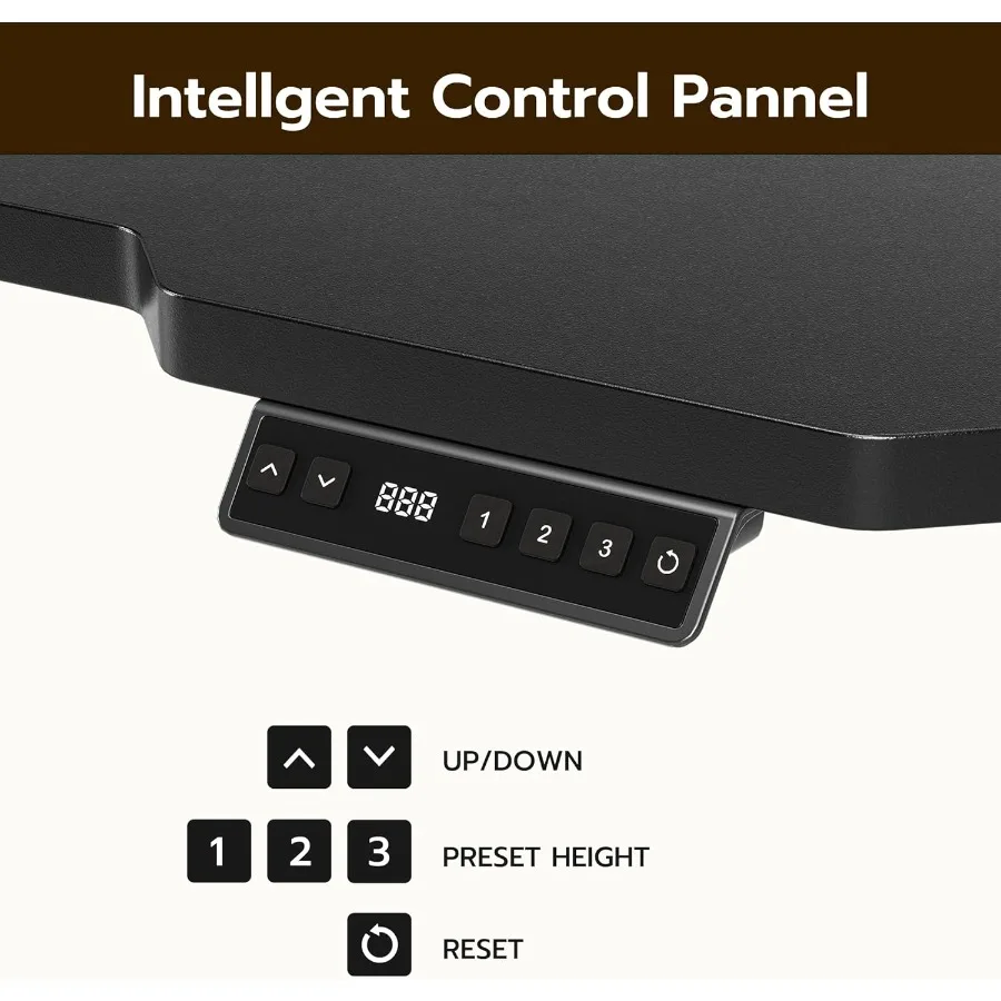مكتب قائم بارتفاع قابل للتعديل على شكل حرف L مقاس 59 بوصة للمكتب المنزلي وإعداد الألعاب، طاولة كمبيوتر كهربائية مع عكس
