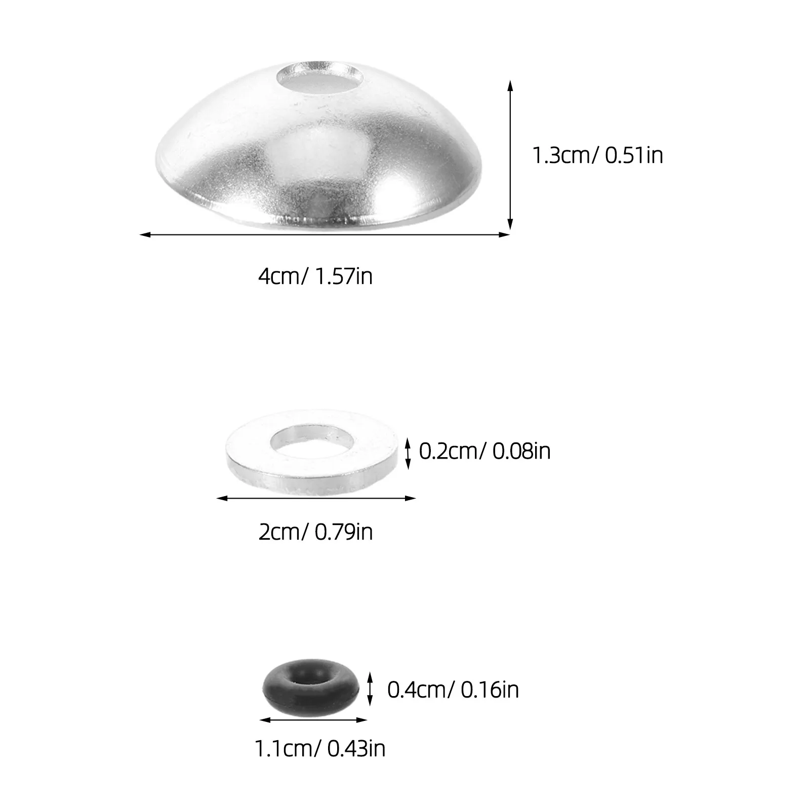4Set Gym Cable Stopper Enhanced Safety Kit Rubber Limit Stopper Iron Bowl Rings Gym Pulley Machine Cable Connector Workout