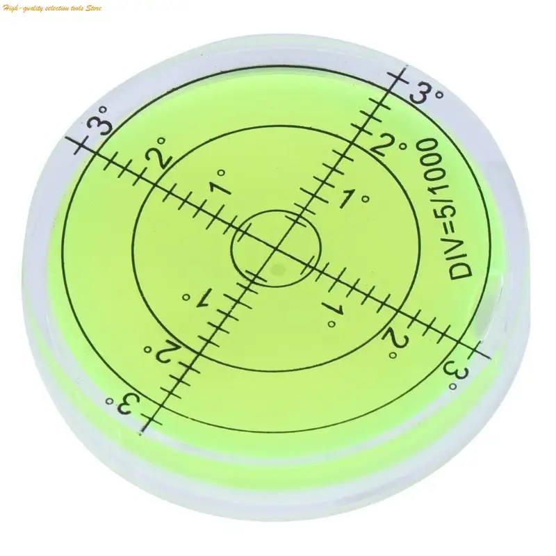 203F 60mmx12mm PMMA Bubble Degree Mark Surface Level Round For Measuring Tool