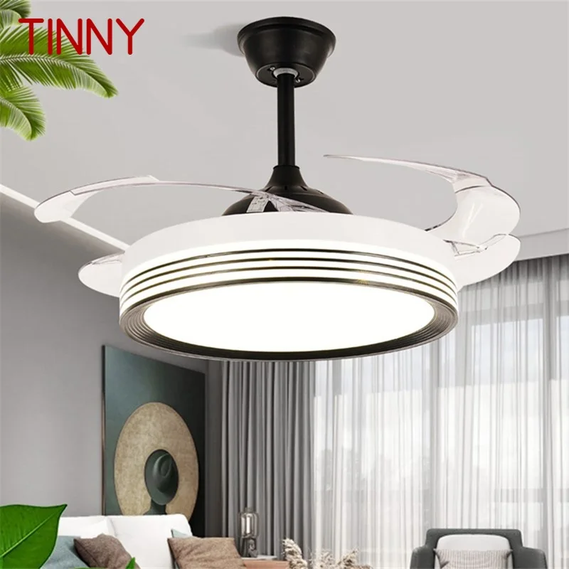 

TINNY Ceiling Fan Light Invisible Lamp With Remote Control Modern Simple LED For Home Living Room