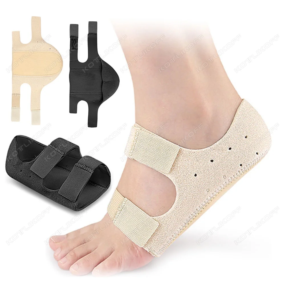 1Pair Relief Plantar Fasciitis Heel Protectors Shockproof Achilles Tendonitis Heel Support Cushion Adjustable Heel Inserts Pads