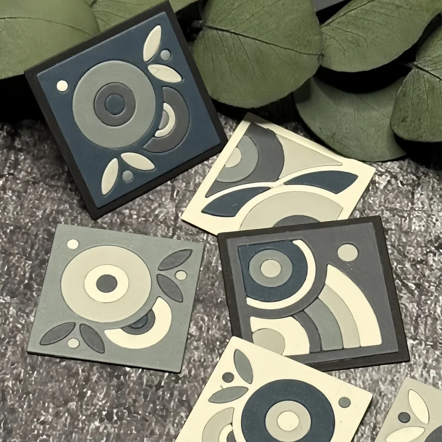 Neu eingetroffen: Geometrisches abstraktes Blumen-Metall-Stanzset, mehrschichtige moderne Blumenrahmen-Stanzformen für DIY-Scrapbooking, Kartenherstellung