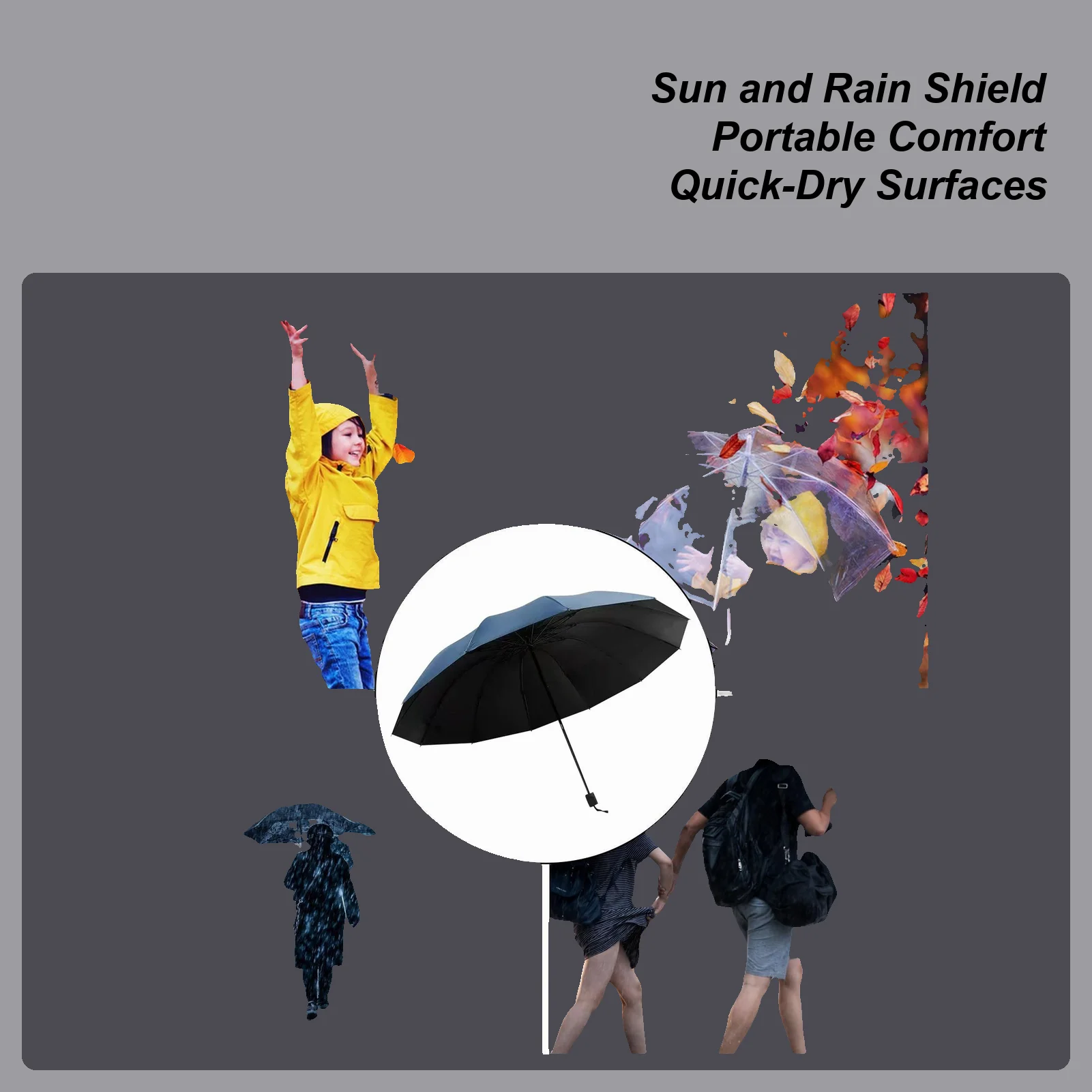 

Ветрозащитные зонты от дождя, сверхмощный 12-рулочный зонт с защитой от ультрафиолета, большой легкий складной зонт для уличного солнца, гольфа, общежития