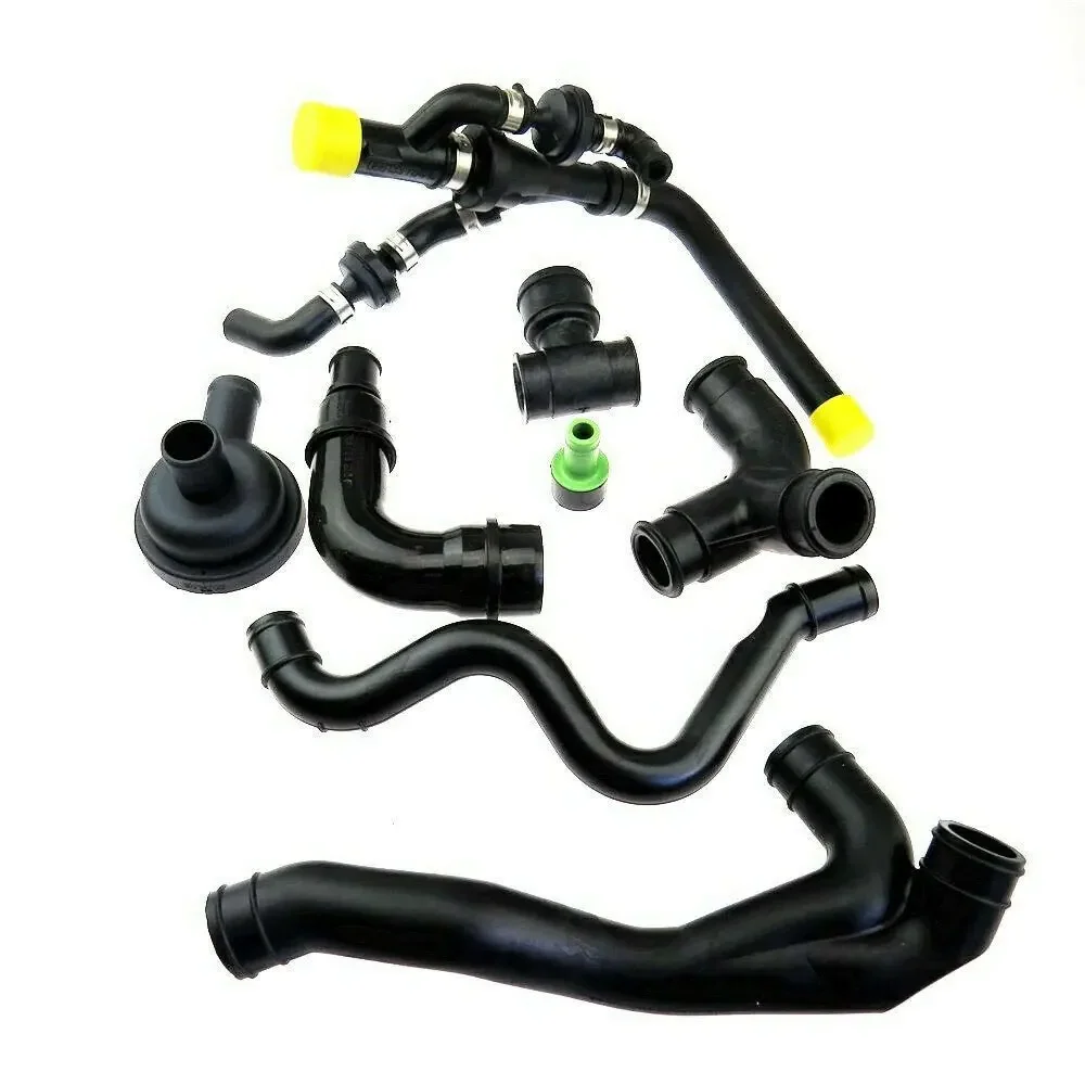 SCJYRXS 8pcs 1.8T Crankcase Breather Hose Pipe Valve Kit 06A103213AF 058103247 035103245A  For Audi A3 Golf Passat 06A103221AH