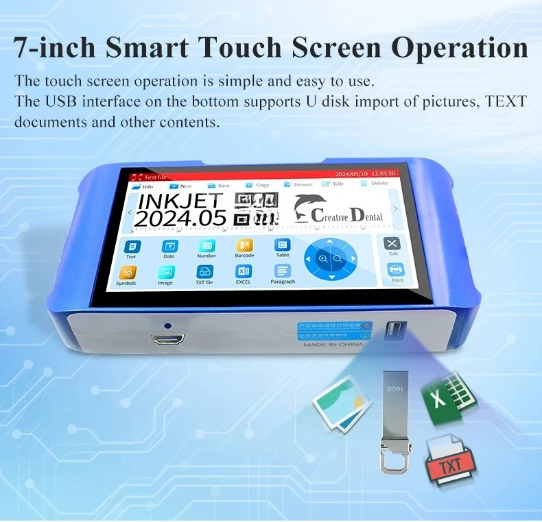 Customized Boot Page Expiry Date Batch Serial Lot Number Code Printing Machine Tij Online Thermal Inkjet Printer