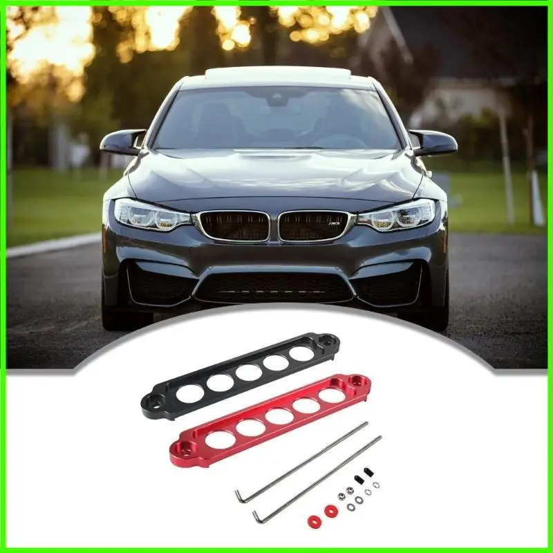 Soporte amarre batería coche, bloqueo retención, aleación aluminio, soporte amarre batería coche para