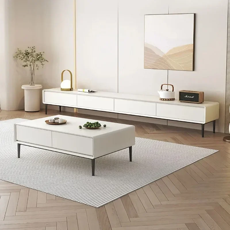 

Customizable Soporte de Tv decorativo, mueble multimedia de almacenamiento, soporte elegante y moderno, soportes