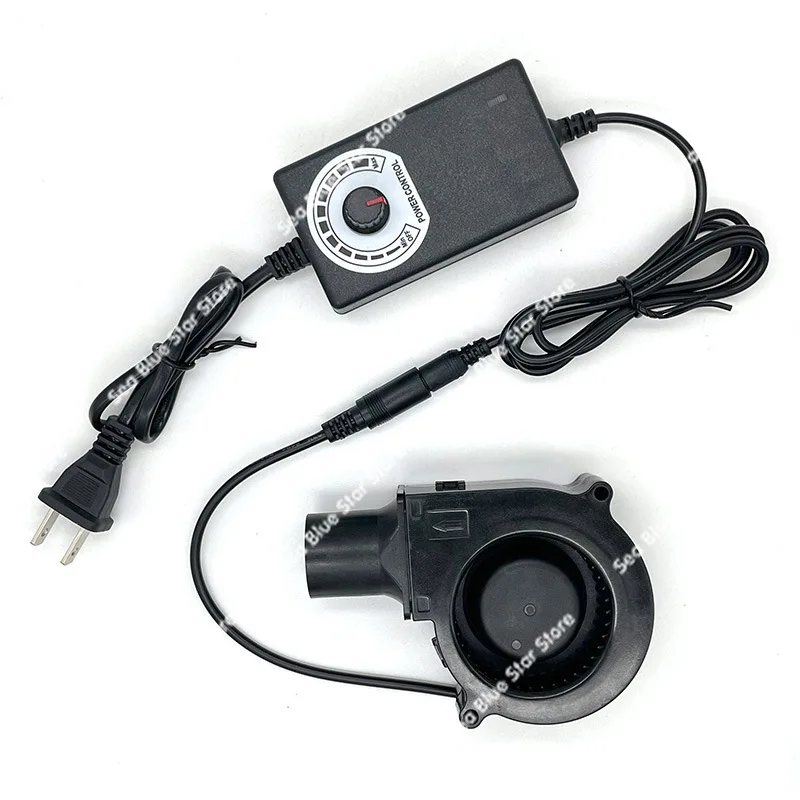 Adjustable speed power supply 7530 blower, household adjustable speed 100-220V diesel oil barbecue grill mute